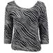 Magic Crush Silky Touch Three Quarter - Zebra Stripe