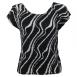 Magic Crush Silky Touch Two-Ply Cap - Ribbon Black-White