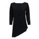 Magic Slinky Asymmetric Tunic - Solid Black
