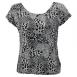 Magic Crush Silky Touch Cap Sleeve - Reptile Black-White