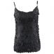 Origami Spaghetti Tank - Solid Black