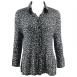 Georgette Mini Pleat Blouse - Polka Dot Black-White