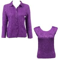 Twin Sets Silky Touch - Blouse / Cap Sleeve - Solid Bright Purple