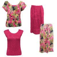 Sets Magic Crush Silky Touch - Two Cap/Calf Skirt - Tropical Heat - Hot Pink