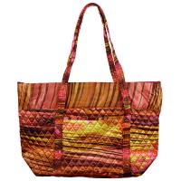 Quilted Bags - Large Tote - Desert Print - Mauve