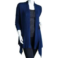 Magic Convertible Ribbed Sweater  - Navy