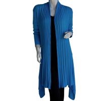 Magic Convertible Ribbed Sweater  - Azure