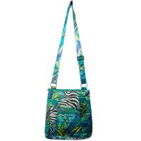 Quilted Bags - Satchel - Abstract Zebra Blue-Green