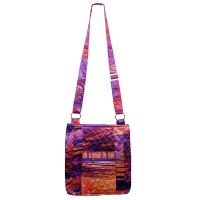 Quilted Bags - Satchel - Desert Print - Purple