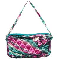 Quilted Bags - Wristlet - Magenta-Green Floral