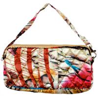 Quilted Bags - Wristlet - (Save for Fall)Abstract Paint Splatter - Gold
