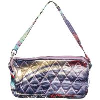 Quilted Bags - Wristlet - Abstract Paint Splatter - Slate