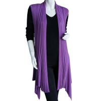 Magic Convertible Ribbed Sweater Vest - Dusty Purple