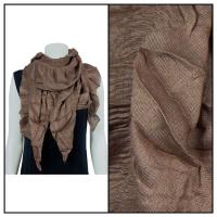 Scarves - Crinkle Gathered 1343 - Brown