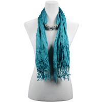 Scarves - Multi Ring Pendant 06 - Teal