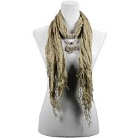 Scarves - Art Deco Pendant 05 - Taupe