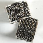Scarf Rings - 08 Silver Reversible (2 Pack)