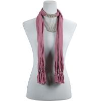 Scarves - Hanging Chain - Jersey Knit - Dusty Rose