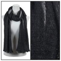Scarves - Crochet Two-Ply 8086 - Black-Grey