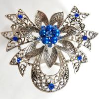 Scarf to Belt Accessory - 103 - Silver-Blue