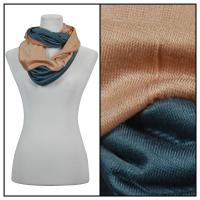 Infinity Scarves - Two-Tone 207 - Beige-Blue