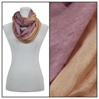 Infinity Scarves - Two-Tone 207 - Beige-Purple