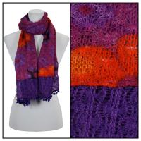 Scarves - Flower Pom Pom 2013 - Purple