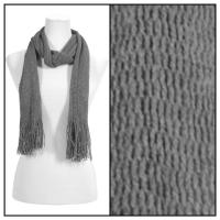 Scarves - Crochet Mesh Tubed 4073 - Grey