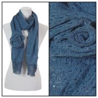 Scarves - Bohemian Flower #3 4081 - Blue