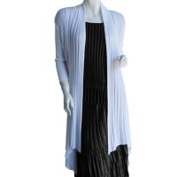 Magic Convertible Long Ribbed Sweater - White