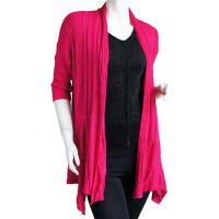Magic Convertible Long Ribbed Sweater - Magenta
