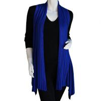 Magic Convertible Long Ribbed Sweater Vest - Royal