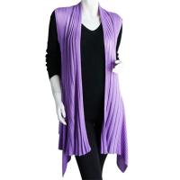 Magic Convertible Long Ribbed Sweater Vest - Lavender