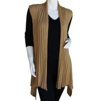 Magic Convertible Long Ribbed Sweater Vest - Gold