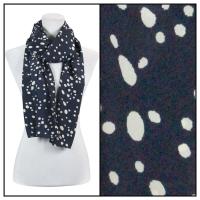Scarves - Dalmatian Print 3160 - Blue