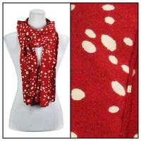 Scarves - Dalmatian Print 3160 - Red