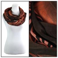 Infinity Scarves - Zebra Print 724  - Brown