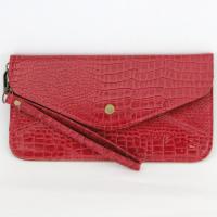 Wristlet - Crocodile - Red