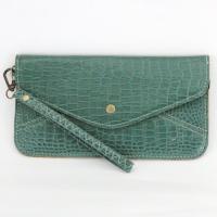 Wristlet - Crocodile - Teal