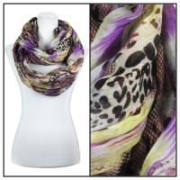 Infinity Scarves Wide - Snake Print 3062 - Purple