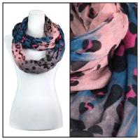 Infinity Scarves Wide - Animal & Dots 3119 - Blue