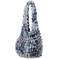 Popcorn Bags - Abstract Multi Navy- Silver
