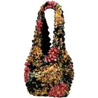 Popcorn Bags - Black-Pink-Rose Floral - Black