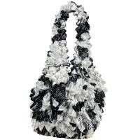 Popcorn Bags - African White-Black - Black