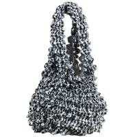 Popcorn Bags - Houndstooth Black-White - White