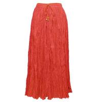 Skirts - Long Cotton Broomstick with Pocket - Solid Red