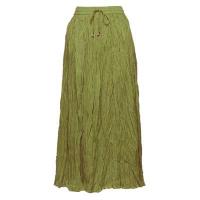 Skirts - Long Cotton Broomstick with Pocket - Solid Olive