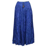 Skirts - Long Cotton Broomstick with Pocket - Solid Royal