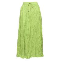 Skirts - Long Cotton Broomstick with Pocket - Solid Spring Green