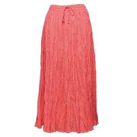 Skirts - Long Cotton Broomstick with Pocket - Solid Coral